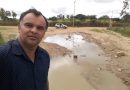 Vereador Adinilson visita rua São Joaquim em Lagoa das Flores e lamenta a situação em que a mesma se encontra